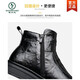 Capa de la cabeza de Woodpecker Boots Chelsea Martin Boots 2025 Botas de trabajo de cuero genuino nuevos para hombres con zapatos de cuero de motocicleta tibia de vellón SOCHO SOLO SOLO 40 40