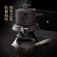 Tao Fuqi's new internet celebrity purple sand lazy kung fu tea set teapot household high-end stone grinding rotating fully automatic tea making artifact black - Houde loaded purple sand automatic tea set + male cup