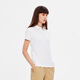 
AIGLE Aigao Spring and Summer EAGLEFEM S23 Women's DFT Quick Dry Moisture-Wicking and Air-Wicking Outdoor POLO Shirt Super Bright White AR653 40 (170/92A)