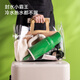 Chakolab Sommer Ice-Bao Cup Office Backbecher großer Kapazität Edelstahl Stahl Strohhalm Student Big Mac Babao Cup warmes Sakura (Bio-Keramik-bedeckte Liner) 1050 ml