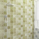 Autocollants de salle de bain étanches Autocollants en carreaux de céramique épaissis auto-adhésifs autocollants muraux à résistance à l'humidité toilettes toilettes mur peint papier peint étanche Amélioration de la salle