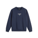 Li Ning Outdoor Sports 2024 New Winter Casual and Versatile Men's Round Neck Pullover Warm Plus Fleece Sweatshirt AWDU679 Flower Gray AWDU679-2 S