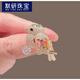 MOYAN Magpie Bird Brooch Japanese Cute Anti-Lighting Personalized Suit Color Pin Corsage Accessories Magpie Brooch A24-210
