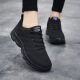 Ono seven days spring and summer women's mesh upper breathable sports shoes for women walking casual travel shoes lightweight flying weaving student running shoes black size 38