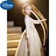 
Disney girls dress princess dress birthday children host performance dress flower girl wedding girl piano playing evening dress 683 blue plus velvet long sleeves Subscribe [Fur collar] 110cm 22-32