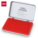 Deli Metal Shell Square Plataforma de impresión seca de tamaño pequeño (rojo) Suministros de contabilidad Suministros 9891