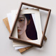 Uncle Lu solid wood 6-inch photo frame empty frame cherry wood table high-end creative photo frame wooden picture frame framed self-installation