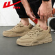 Huili men's shoes, work shoes, summer thick sole men's outdoor work shoes, labor protection shoes, men's Martin boots and casual shoes, khaki 42