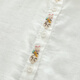 Nuanqiao cotton double-layer cotton gauze white shirt women's long-sleeved spring and autumn loose French embroidery small fresh and sweet pure cotton shirt white L (130-150Jin Jin equals 0.5 kg)