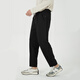 Markless New Slack Men's Casual Hosen vierseitige elastische und leicht zu kontrollierte intelligente Hosenhosen Männer CLB4855M-4 Black 31