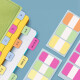 3M Post-It Notas Notas Paper/Post-It Notas/Nota Notas/Etiquetas de instrucciones Extrajados Etiquetas gruesas Suministros de suministros escolares Must-Have Have 4 colores para el inicio de la escuela-48 páginas 686-4NB