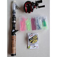 Vinoa's ultra-short roads telescopic and convenient road rod mini road set cast rod sea rod throwing rod ice fishing rod fishing rod 1.6m + left hand wheel set
