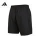 阿迪达斯 （adidas）短裤男裤2025夏季新款运动裤健身训练休闲裤子透气五分裤IC1484 IC0062黑色针织透气 XL