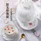 Bear bird's nest stew pot electric stew pot electric stew pot stew pot water-proof stew pot ceramic mini soup pot health pot full ceramic triple lid water lock 0.6L DDZ-B06R1