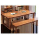 Zhangdian 2024 Nouveau bureau et table de salle à manger intégrée avec le nouveau salon de style chinois grande table en bois massif en bois massif multi-personnes table