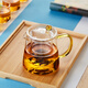 Mesni thickened glass teapot heat-resistant glass tea maker home with filter kung fu tea set