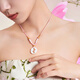 Чоу Тай Фук Soinlove Pink Gold Ten Miles Red Makeup Koi Рыбы носят золотые белые раковины Женщины Женщины VR1479