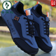 Woodpecker men's shoes 2025 spring casual sports shoes leather waterproof travel shoes soft sole non-slip running shoes daddy trendy shoes white and black H-882 (single shoes) 40