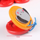 
Pastoral poetry Orff Children's Percussion Instrument Kindergarten wooden three-sentence half-cut plate round dance board baby music toy long handled plate (blue) 1 piece