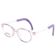 Cordero Oso Nuevo 12609 Gafas de tomate ultra ultra luz marco de silicona suave soporte de goma patas de goma antideslizadoras marco rosa marco rosa