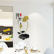 Hanchen chinesischer Stil 3D 3D dreidimensionaler Wandaufkleber Lotus Wohnzimmer Veranda Hintergrund Wanddekoration Aufkleber Restaurant Wandaufkleber Selbstklebend 675 Lotus Reim klein