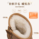 Belle (Belle) Warm and comfortable small stove snow boots for women trendy short boots B1729DD3 [Recommended by Zhou Yutong] Brown second generation 38 (240mm)