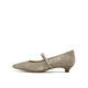 
Joy/peace Dong Jie's same Olive Martini 25 Spring New Chinese Cowhide Light Mouth Mary Jane Single Shoes 12603AQ5 Apricot Color 37