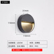 XMSJ Escalier extérieur imperméable lampe de nuit de nuit lampe murale lampe à pied lampe à pas de cinéma étanche de la lampe d'origine lampe de la lampe murale LED D693 173 * 80 mm 3W Lumière chaude toujours lumineuse