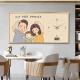 Sensory painting Large size perpetual calendar meter box decorative painting with clock and watch Falling family distribution box switch cover hanging painting JD12798 upgraded perpetual calendar + watch 80*40cm (blocking 70*30) hanging black frame