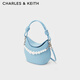 CHARLES/KEITH Pearl Portable Shoulder Crescent Bag Women's CK2-10270963 Light Blue Light Blue S