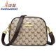 Canguro (canguro) 2025 nuevo bolso para mujeres bolsas de concha de doble cremallera otoño e invierno bolso de cuerpo cruzado de cuerpo de doble capa