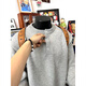 Lifeng Lei Jun's same style cleanfit Henry collar sweater men's winter lazy style bottoming sweater American jacket black upgraded style L (recommended 115-130Jin Jin equals 0.5 kg)
