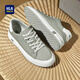HaiLan Home HLA men's shoes spring new canvas shoes versatile men's casual shoes low top breathable shoes men's soft sole comfortable shoes men's gray 40 (sports size)