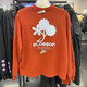 Nike (Nike) Langarmed T-Shirt Damen 2025 Sommer Neue Outdoor-Sportbekleidung gestrickt modisch komfortable, lässige runde Nackenpullover FJ9761-832 Orange S