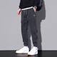 Jeep Spirit Casual Hosen für Männer Frühlings- und Herbst neue lose Krawatten Sport lange Hosen für Männer Trendy Marke Vielseitige Arbeitshose für Männer 9859 Schwarz + 9859 Grau 2xl
