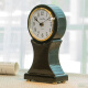 Hermle Clocks European simple and high-end desktop small clock living room home desktop clock Hemler quartz movement HD-QT202 Charcoal black-piano paint