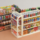 Forest Dragon Simulation Mini Supermarket Shelf Mini Snacks Playing Snacks House Toys Children's Day Gift Girl Random Drink Blind Bags [30 Packs]