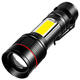 Life style electrical appliance plastic head with small red circle COB side light zoom 600 mAh 1 pack (600 mAh)