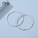 TTMIX platinum large hoop earrings for women pt950 fashionable large hoop earrings platinum European and American style 8.1-8.3g 5.6cm