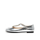 Echtes Schönheitsgedicht Herbst Flash Diamond T-Band Verspielte Split Toe Mary Jane Single Schuhe Frauen 12126cq4 Silber 36