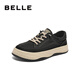 Belle komfortable atmungsaktive Stoffschuhe Herren Sommer Leichtes dicker alleiniger vielseitiger Freizeitschuhe A1463BM4 Schwarz 42 (260 mm)