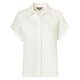 Meetmetro Mayer White Casual Commuter Shirt Frauen 2025 Herbst Neutemperament Fashion Professional Shirt White [Spot Lightning] s