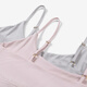 STW.SOTOWELLSTW tube top underwear women's anti-exposure vest summer bra all-in-one with modal straps and breast pads to wrap the chest WB069 with 2 pairs of breast pads, high-end gray M (160)
