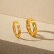 Saphire gold ring for men and women pure gold 999.9 couple model only love dot ring 11# about 2.4 grams