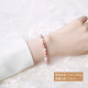 Jingrun Gorgeous S925 Silver Fashion Mixed Color Three Color Round Freshwater Pearl Bracelet 7-8mm18cm Girlfriend Birthday Gift