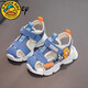 G.duck1-6 years old children's sandals men's summer new style 2 shoes 3 non-slip 5 soft bottom boys' Baotou boys' baby shoes blue size 28 shoes inner length 17.3cm