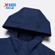 XTEP children's clothing boys' winter polar fleece jacket windproof warm windbreaker deep blue 170cm