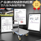 Bangkochen flatbed steel plate small trolley trolley folding portable small trolley trailer folding cart handling truck hand pulling truck 73*48 [4-inch light sound wheel]-load 1050 Jin [Jin equals 0.5 kg]