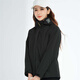 Simboo Drei-in-Eins-Jacke für Männer und Frauen im Freien im Freien neue kaltdichte winddichtes Bergsteigeranzug Herbst und Winter plus samtige verdickte Jacke 12805 Schwarz-Frauen
