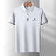Pier Cardin Brand Mulberry Silk Camiseta de manga corta Summer Hombres delgados de la solapa de negocios del verano Polo Paul